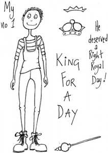 Lindsay Mason Designs DooLallyPip King for a day Clear Stamp