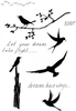 Lindsay Mason Designs Dreams have wings Clear Stamp