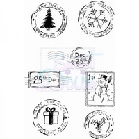 Lindsay Mason Designs Festive Post Clear Stamp A6