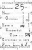 Lindsay Mason Designs Festive Words A6 Clear Stamp