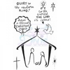 Lindsay Mason Designs Glory to the Newborn King Clear Stamp A6
