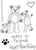 Lindsay Mason Designs Happy Bearthday Clear Stamp