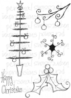 Lindsay Mason Designs Happy Christmas Motifs A6 Clear Stamp