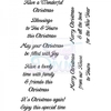 Lindsay Mason Designs Have a Wonderful Christmas Clear Stamp A6