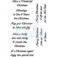 Lindsay Mason Designs Have a Wonderful Christmas Clear Stamp A6