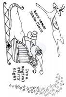 Lindsay Mason Designs Here Comes Santa Clear Stamp