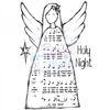 Lindsay Mason Designs Holy Night Angel Clear Stamp A6