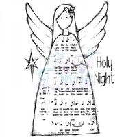 Lindsay Mason Designs Holy Night Angel Clear Stamp A6