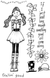 Lindsay Mason Designs Hopeful Harriet Feelin good Clear Stamp