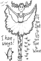 Lindsay Mason Designs I can fly Clear Stamp