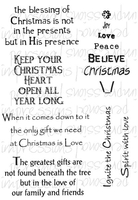 Lindsay Mason Designs Inspirational"es Greetings A6 Clear Stamp