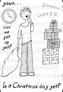 Lindsay Mason Designs Is it Christmas Yet A6 Clear Stamp