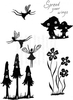 Lindsay Mason Designs LM Fairy Mushrooms Clear Stamp