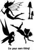 Lindsay Mason Designs LM Fairy Silhouette Clear Stamps