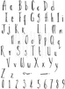 Lindsay Mason Designs LM Skinny Alphabet Clear Stamp
