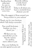 Lindsay Mason Designs LM Thoughtful Messages Clear Stamp