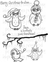 Lindsay Mason Designs Merry Christmas to whoo A6 Clear Stamp