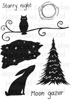 Lindsay Mason Designs Moon Gazer A6 Clear Stamp