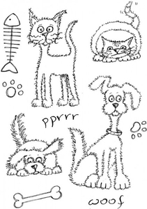 Lindsay Mason Designs Paws for thought Clear Stamp