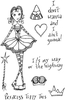 Lindsay Mason Designs Princess Tippy Toes Clear Stamp