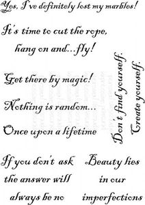 Lindsay Mason Designs Random Thoughts Clear Stamp