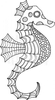 Lindsay Mason Designs Seahorse Ready To Go Clear Stamp