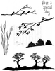 Lindsay Mason Designs Silhouette Scenes Clear Stamp