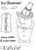 Lindsay Mason Designs Snow Time Snowman A6 Clear Stamp
