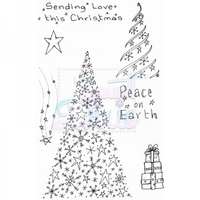 Lindsay Mason Designs Snow Trees Clear Stamp A A6