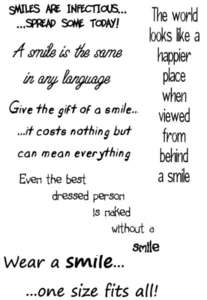 Lindsay Mason Designs Wear a smile Clear Stamp