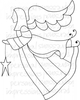 Lindsay Mason Designs Zendoodle Angel A6 Clear Stamp