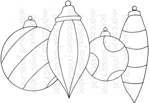 Lindsay Mason Designs Zendoodle Baubles A6 Clear Stamp