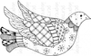 Lindsay Mason Designs Zendoodle Dove Ready To Go A6 Clear Stamp