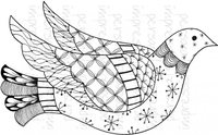 Lindsay Mason Designs Zendoodle Dove Ready To Go A6 Clear Stamp