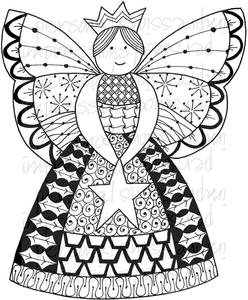 Lindsay Mason Designs Zendoodle Fairy Ready To Go Clear Stamp