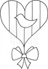 Lindsay Mason Designs Zendoodle Folk Heart Clear Stamp