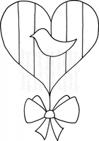 Lindsay Mason Designs Zendoodle Folk Heart Clear Stamp
