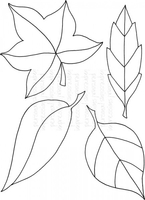 Lindsay Mason Designs Zendoodle Leaves Set Clear Stamp