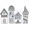 Lindsay Mason Designs Zendoodle RTG Houses Clear Stamp size A6