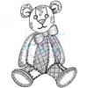 Lindsay Mason Designs Zendoodle RTG Teddy Clear Stamp size A6