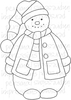 Lindsay Mason Designs Zendoodle Snowman A6 Clear Stamp
