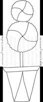 Lindsay Mason Designs Zendoodle Topiary Clear Stamp