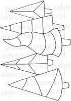 Lindsay Mason Designs Zendoodle Trees A6 Clear Stamp