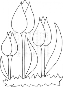 Lindsay Mason Designs Zendoodle Tulips Clear Stamp