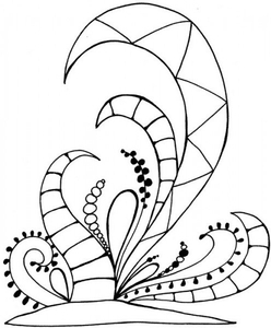 Lindsay Mason Designs Zendoodles Botanics Clear Stamp