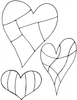 Lindsay Mason Designs Zendoodles Hearts Clear Stamp