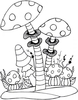 Lindsay Mason Designs Zendoodles Mushrooms Clear Stamp