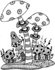 Lindsay Mason Designs Zendoodles Mushrooms Ready To Go Clear Stamp