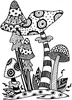 Lindsay Mason Designs Zendoodles Toadstools Ready To Go Clear Stamps