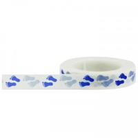 Little B Little B Baby Footprints Blue 10mm x 15m Tape